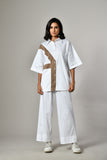 Blocking cotton coord set for women – lightweight two piece matching outfit, perfect for summer ethnic wear.