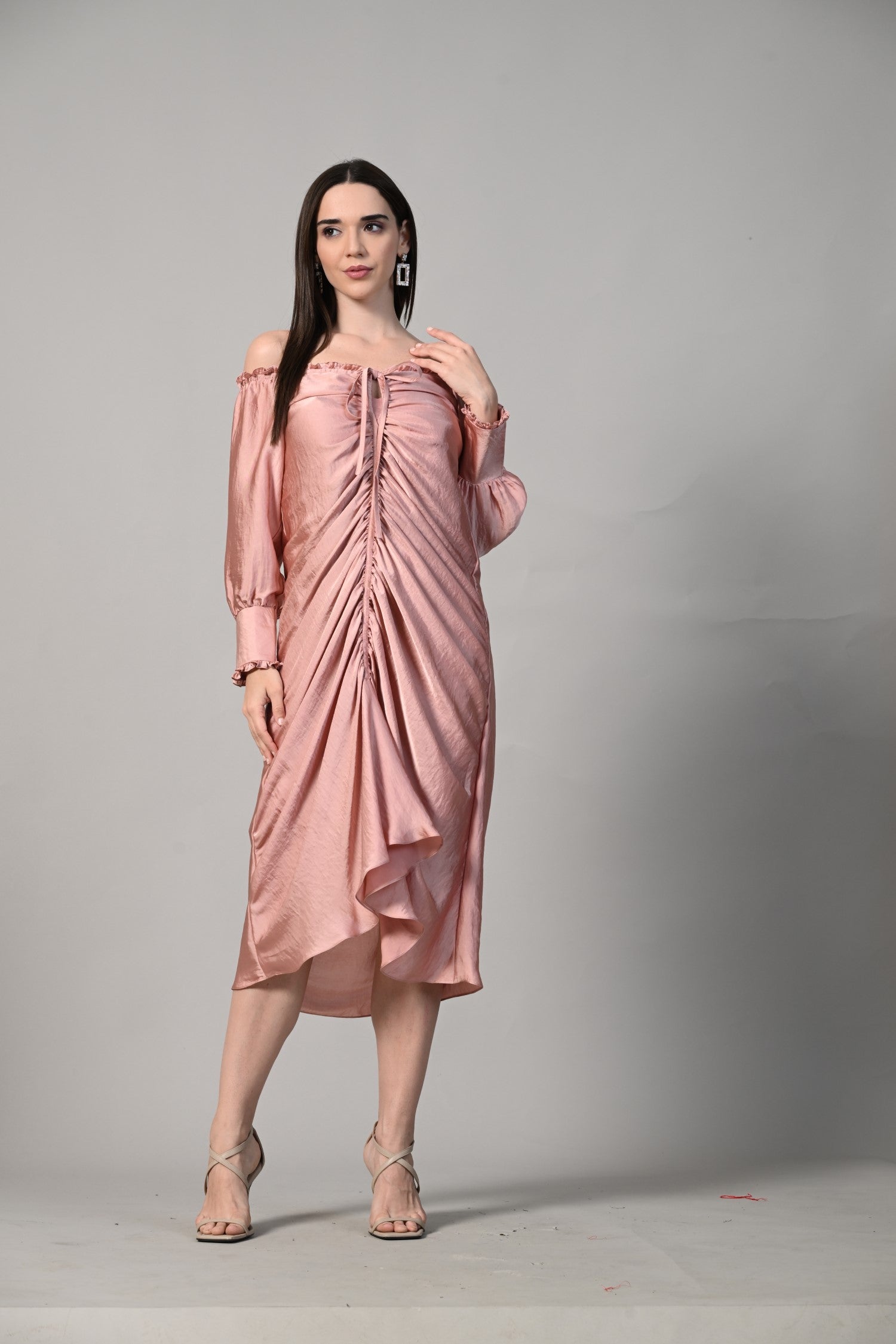 Cocktail Satin Dress, Summer Vacation Dress, Dress Near me, Isara, Casual wear Satin dress, Beach Wear Dress for Women, Isara