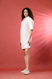 Effortless Maxi White One-Piece Dress – Elevate your white summer wear clothes collection with this airy, lightweight dress.