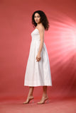 Elegant Sleeveless White Dress for Casual Outings – Perfect for clothes in summer, this chic sleeveless dress is lightweight