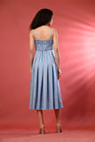 Elegant Sky Blue Sexy Beach Dress – Perfect for Vacation & Summer Outfits