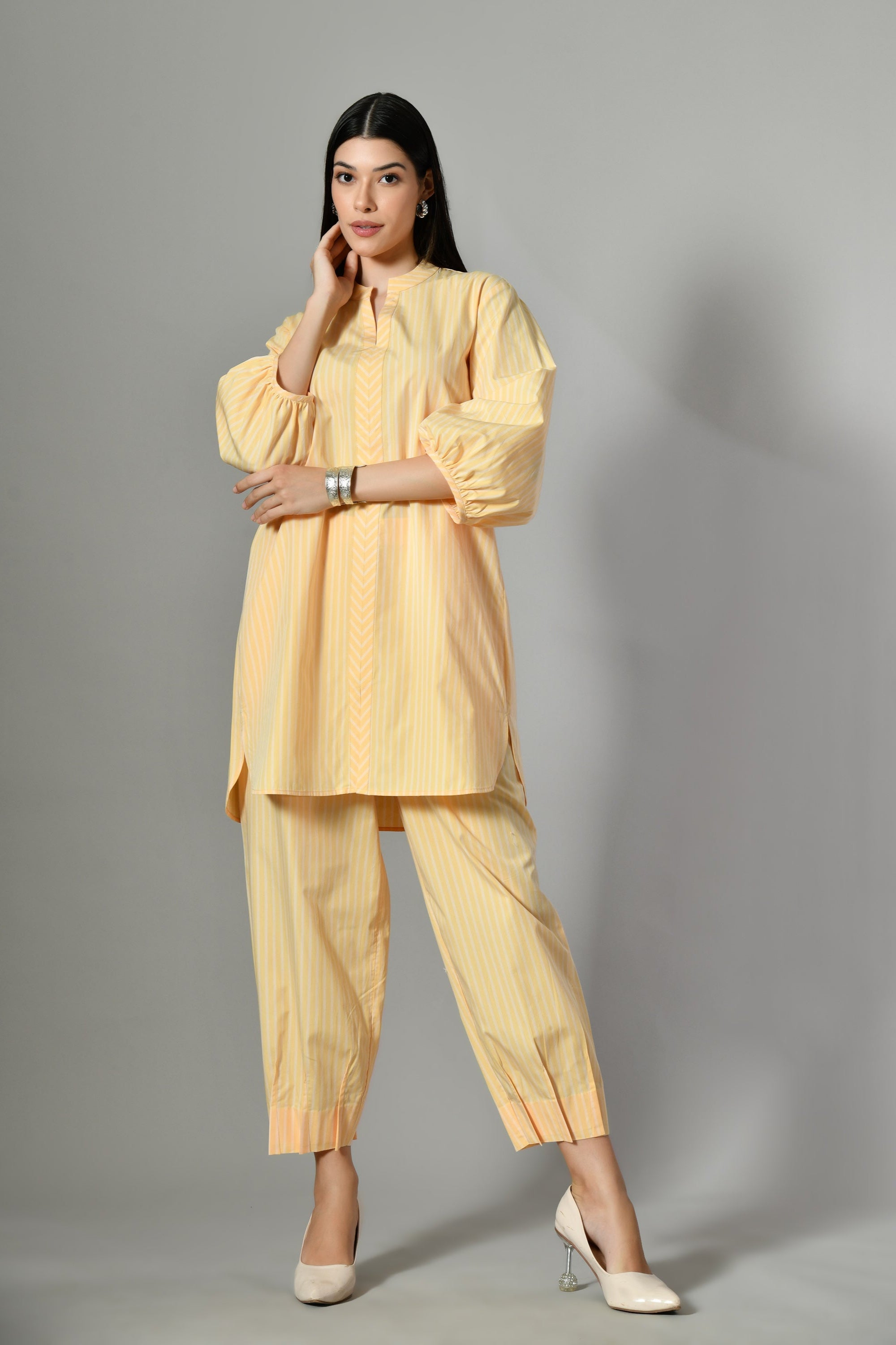 Cotton coord set online – stylish two-piece trouser outfit for women, available in plus sizes and summer-ready fits. 