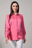 shirts for women, shirts women, theme shirts, shirt designs for women, shirts top for women, shirts ladies, Pink Satio Top, Pink Satin Shirt.