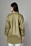 Designer willow shirt in cotton fabric – elegant embellished shirt perfect for casual wear or stylish women’s workwear. 