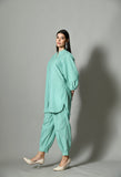 Summer coord set for women – breathable cotton trouser co ord perfect as a wedding guest or festive two-piece outfit.