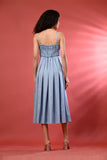 Elegant Sky Blue Sexy Beach Dress – Perfect for Vacation & Summer Outfits
